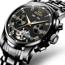 Relógio Automático em Aço - Steel Watch OLEVS relógio 045 AmploTech Preto 1