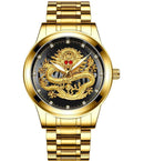 Relógio Dragon Luxury Oriental relógio 007 AmploTech Gold + Black