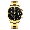 Relógio Masculino Cuena Estilo Inox - Luxury Watch relógio 019 AmploTech Dourado com Preto