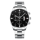 Relógio Masculino Cuena Estilo Inox - Luxury Watch relógio 019 AmploTech Prata com Preto