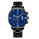 Relógio Masculino Cuena Estilo Inox - Luxury Watch relógio 019 AmploTech Preto com Azul