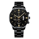 Relógio Masculino Cuena Estilo Inox - Luxury Watch relógio 019 AmploTech Preto com Dourado