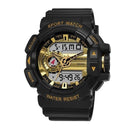 Relógio Shock General - Adventure Watch relógio 047 AmploTech Preto com Dourado