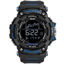 Relógio Smael Militar 1802 - Digital Watch relógio 024 AmploTech Preto/Azul