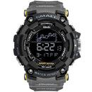 Relógio Smael Militar 1802 - Digital Watch relógio 024 AmploTech Pulseira Cinza