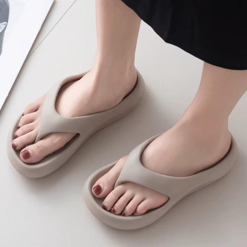 Soft Eva Platform Flip Flops Women Beach Non Slip Thick Sole Woman Slippers Ultra Lightweight Clip Toe Slides Shoes
