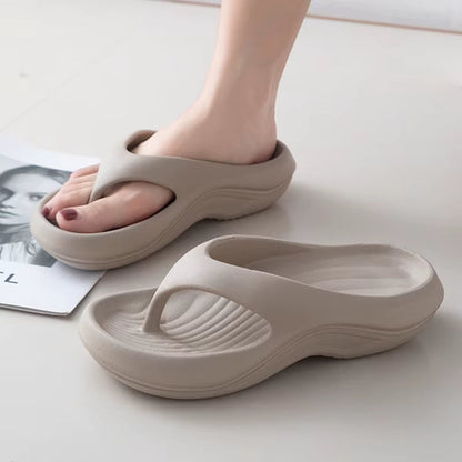 Soft Eva Platform Flip Flops Women Beach Non Slip Thick Sole Woman Slippers Ultra Lightweight Clip Toe Slides Shoes